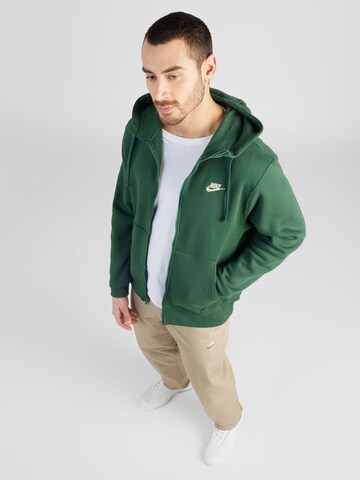 Nike Sportswear Sweat jacket 'CLUB FLC' in Green