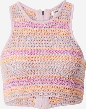 Cotton On Knitted Top in Purple: front