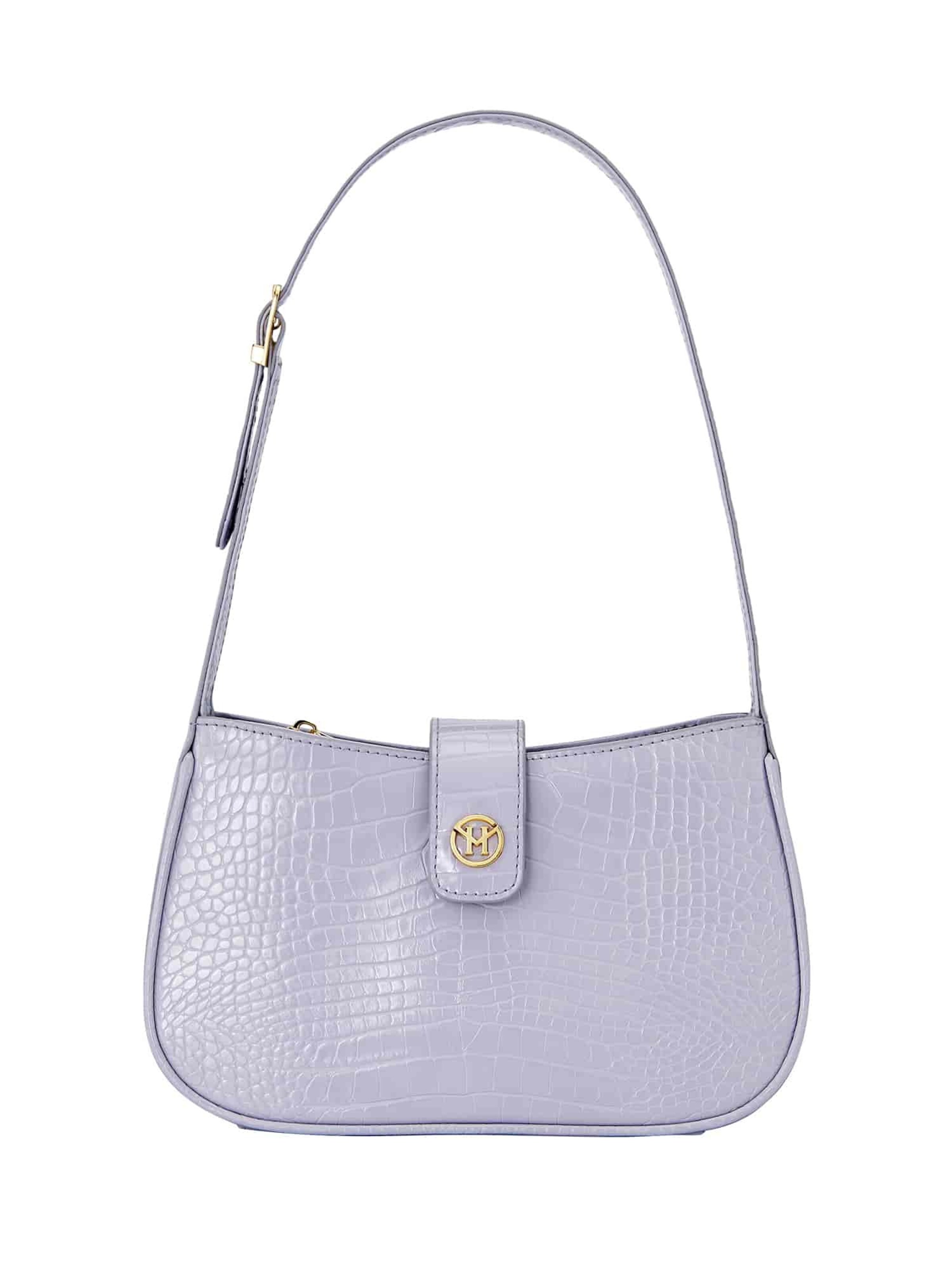 Borsa a spalla 'Tulip' di Victoria Hyde in lilla: frontale