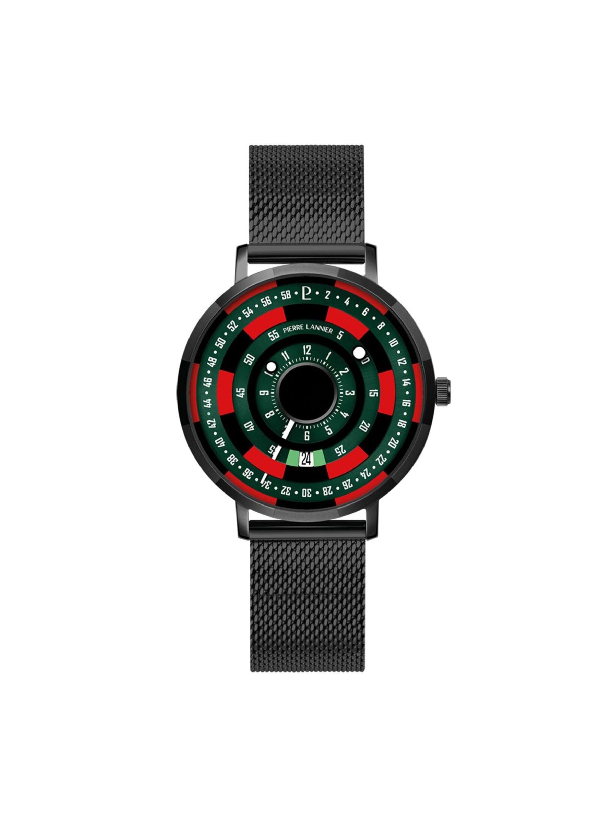 Montre à affichage analogique Pierre Lannier en vert : devant
