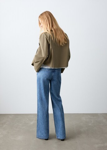 MANGO TEEN Wide leg Jeans 'Soft' in Blue