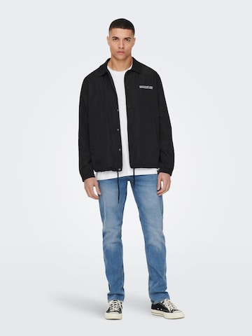 Only & Sons Between-season jacket 'Major' in Black