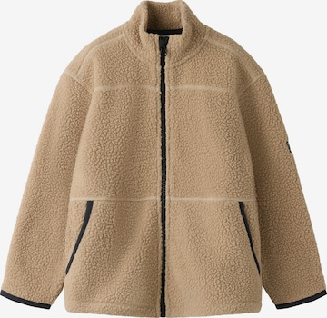 NAME IT Fleecejakke 'Teddy' i beige: forside