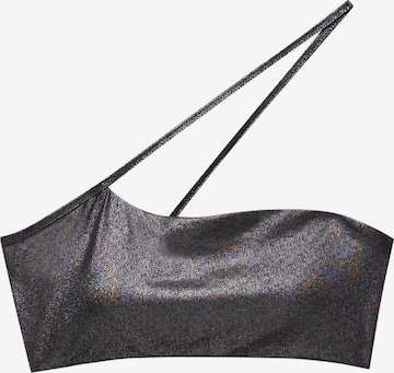 Pull&BearBandeau Bikini gornji dio - siva boja: prednji dio