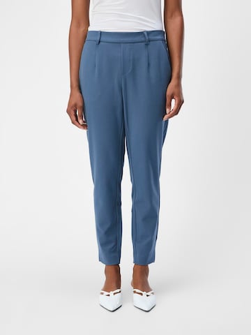 OBJECT Slim fit Pleat-front trousers 'OBJLisa' in Blue: front