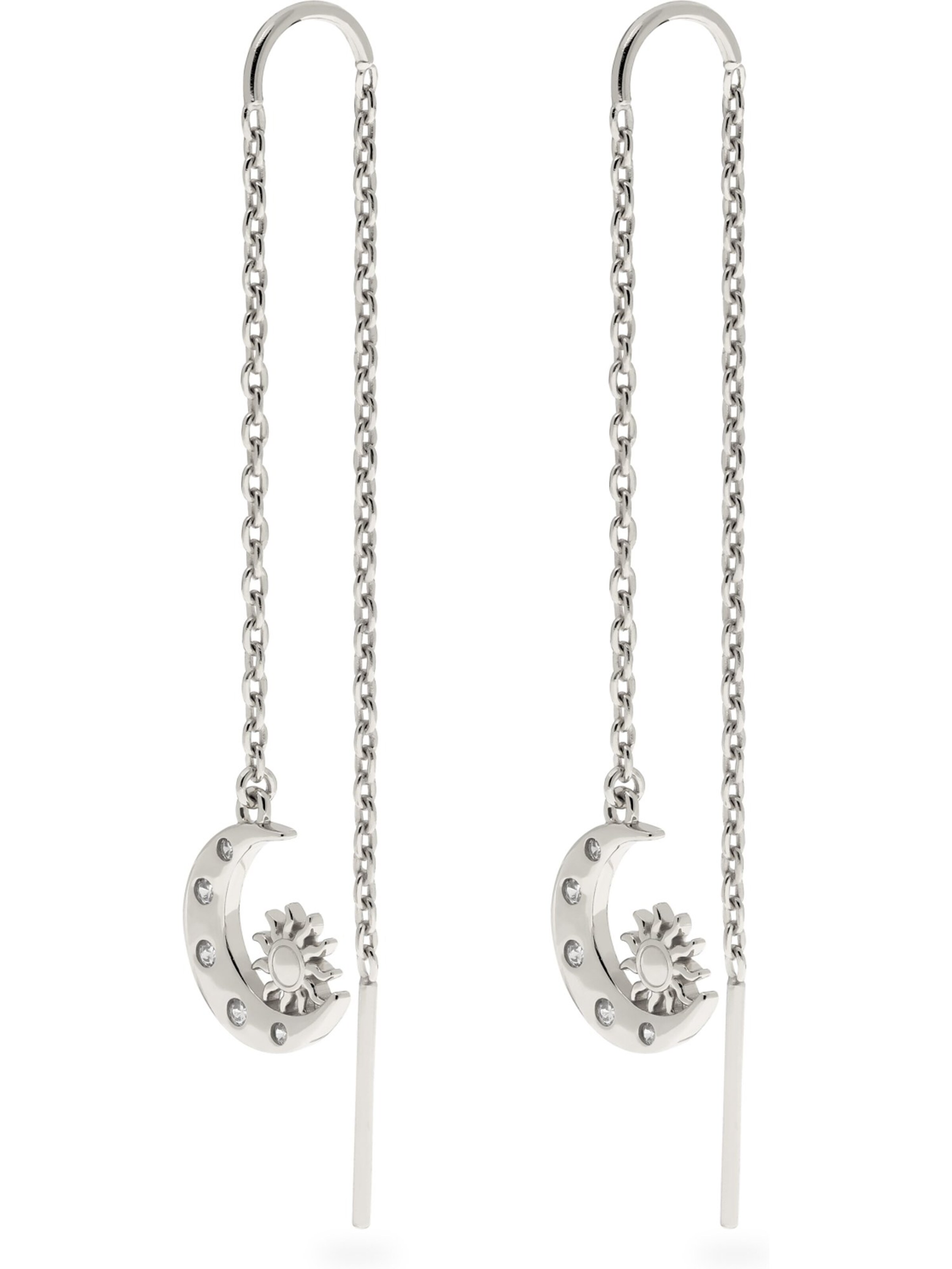 FAVS Earrings in Silver: front