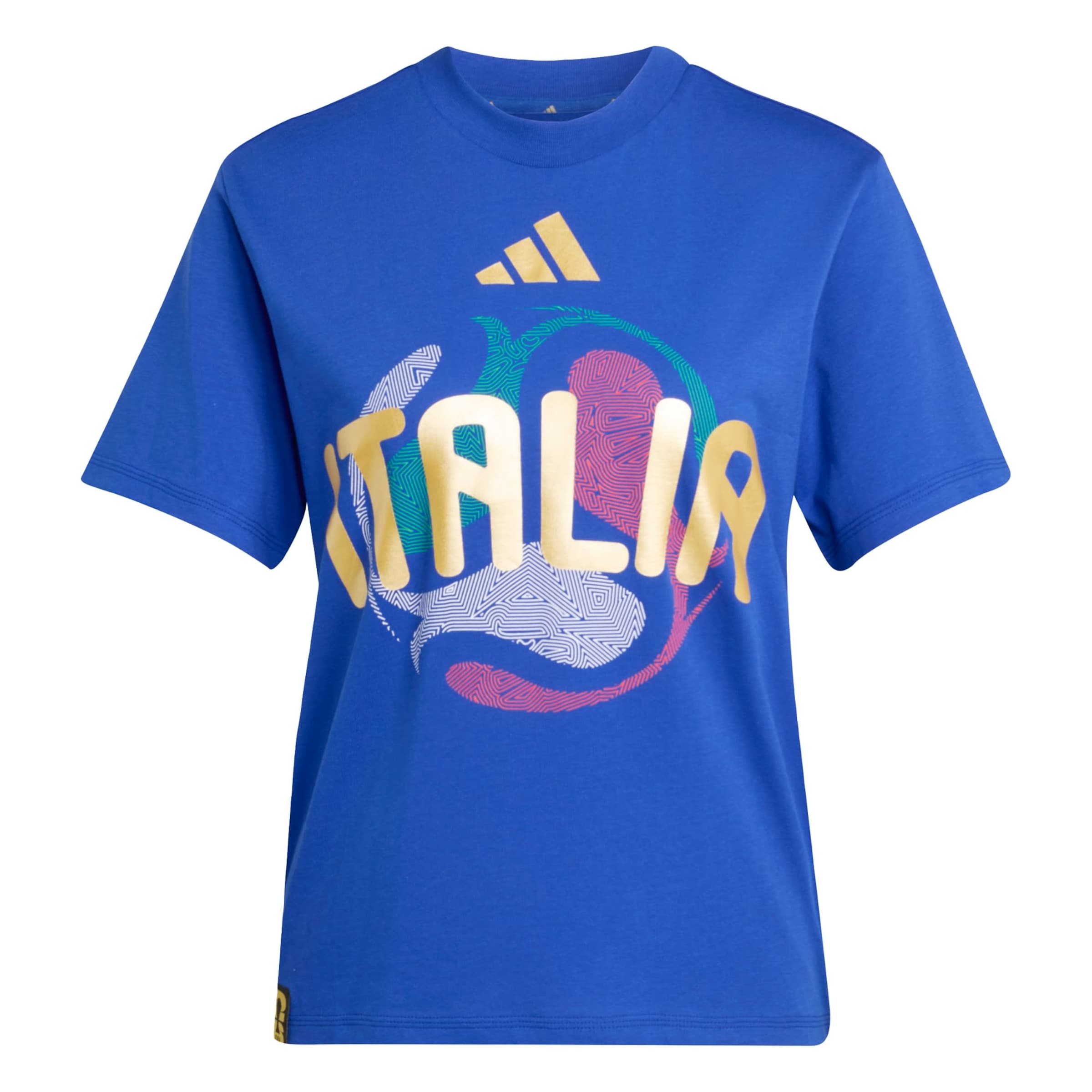 ADIDAS PERFORMANCE T-shirt fonctionnel 'FIFA Fussball-Weltmeisterschaft 26™ Italien' en bleu / jaune / vert / blanc, Vue avec produit