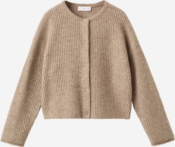MANGO KIDS Strickjacke 'JANINE' in Braun: Vorderseite