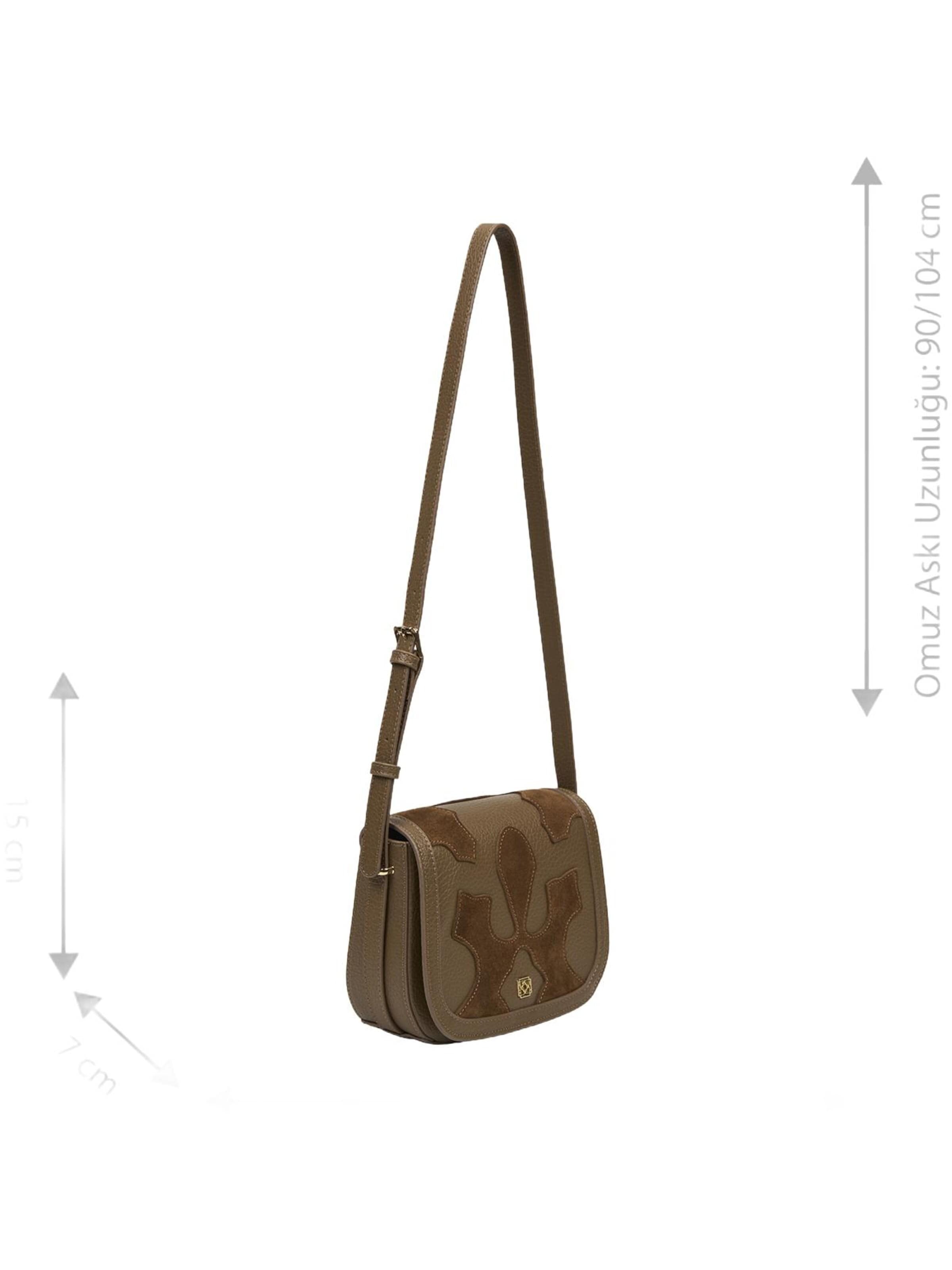Desa Schultertasche 'Umhängetasche'‌‌‌‌‌‌‌‌‌ in Beige