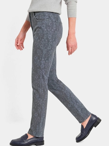 Goldner Slim fit Jeans 'Louisa' in Grey