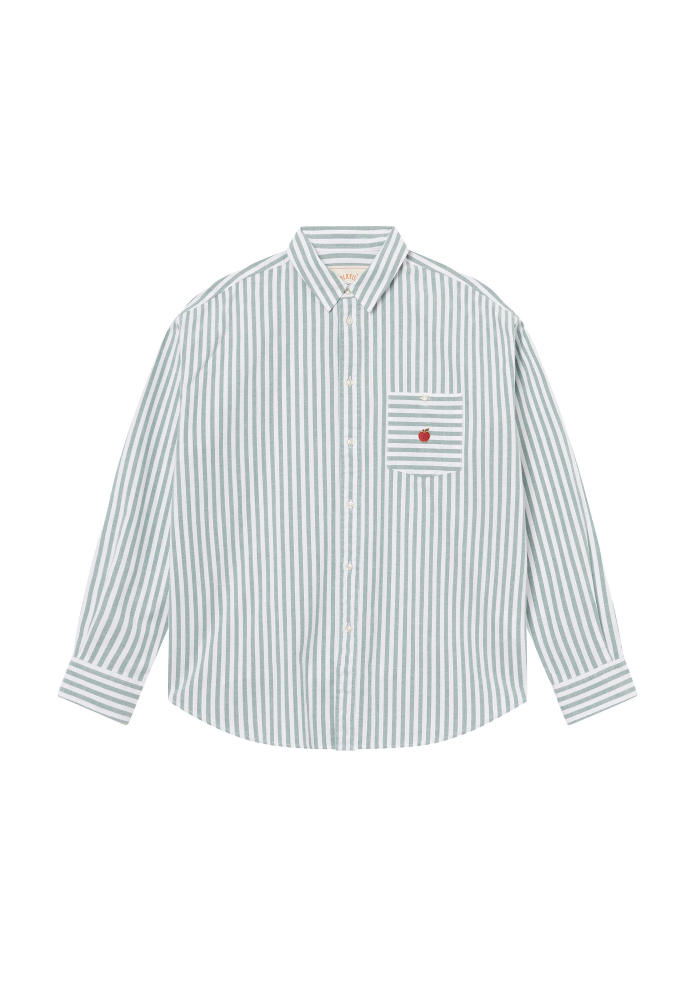 BLKVIS Regular fit Button Up Shirt 'Big Apple' in Green: front