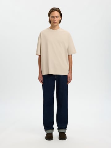 Maglietta 'SLHASPEN' di SELECTED in beige