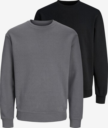 JACK & JONES Sweatshirt 'Bradley' in Grey: front