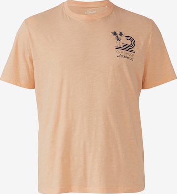 s.Oliver T-Shirt in Orange: Vorderseite