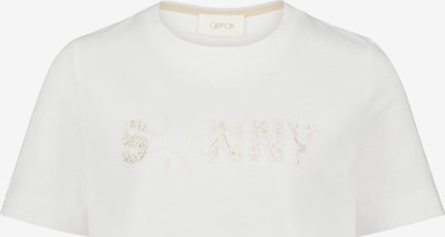 Cartoon Printshirt mit Rundhalsausschnitt in creme, Produktansicht