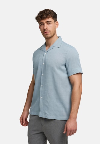 JEFF Comfort Fit Hemd 'Travis' in Blau