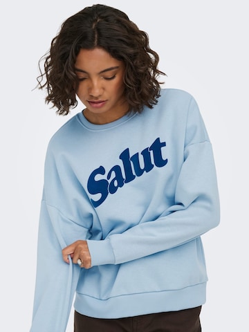 ONLY Sweatshirt 'Zalenta' in Blauw