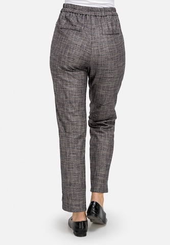 HELMIDGE Tapered Stoffhose in Braun