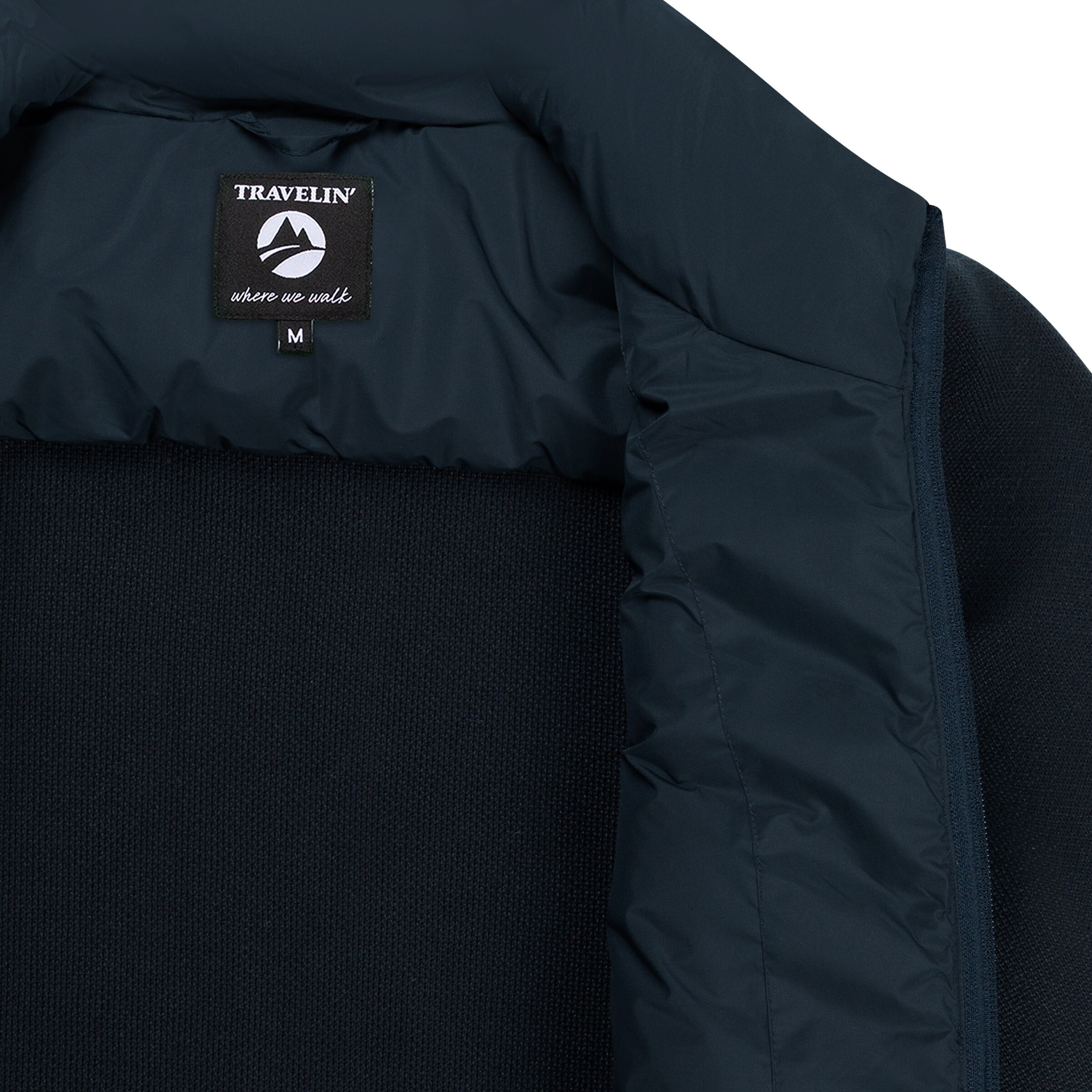 Travelin Gebreid vest 'Dana' in Blauw