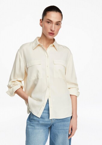 COMMA Blouse in Beige: front
