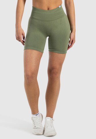 Smilodox Slim fit Sports trousers ' Scrunch Edina ' in Green: front