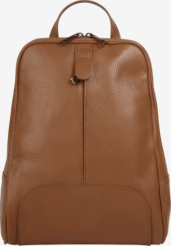 Samantha Look Rucksack in Braun: Vorderseite