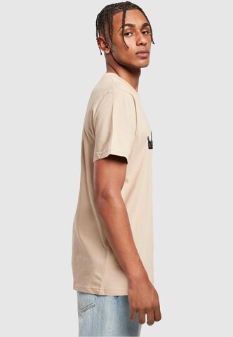 Mister Tee Shirt 'Weekend Wolf' in Beige