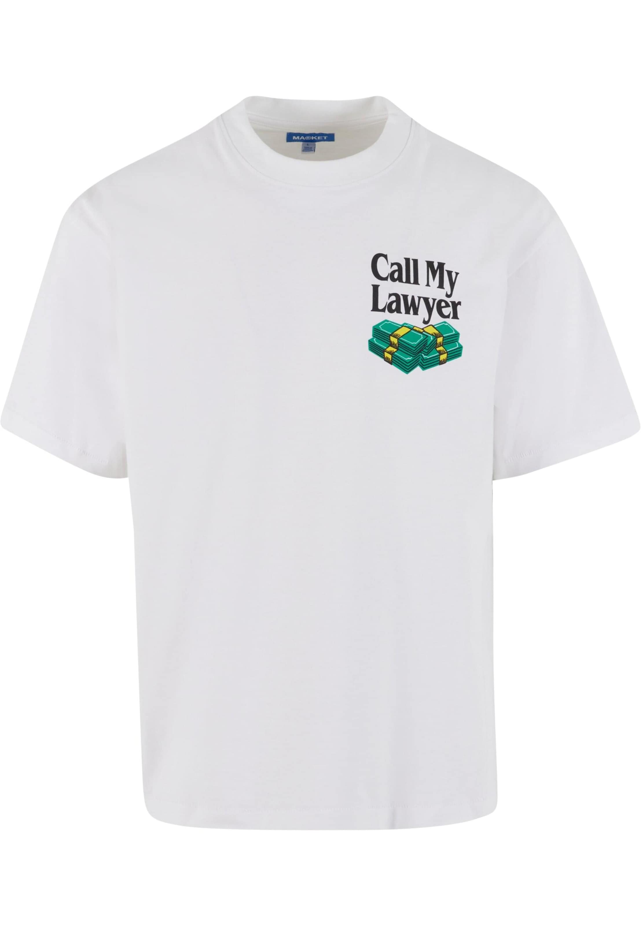 MARKET T-Shirt 'Slip And Fall' in Weiß: Vorderseite