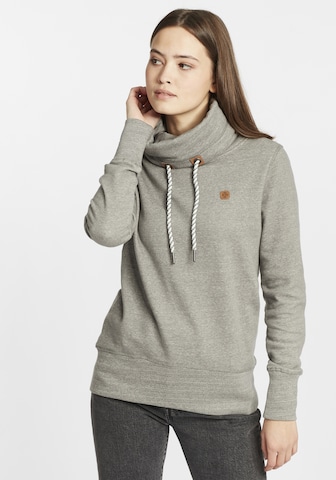 Oxmo Sweatshirt 'Cecilia' in Grijs: voorkant