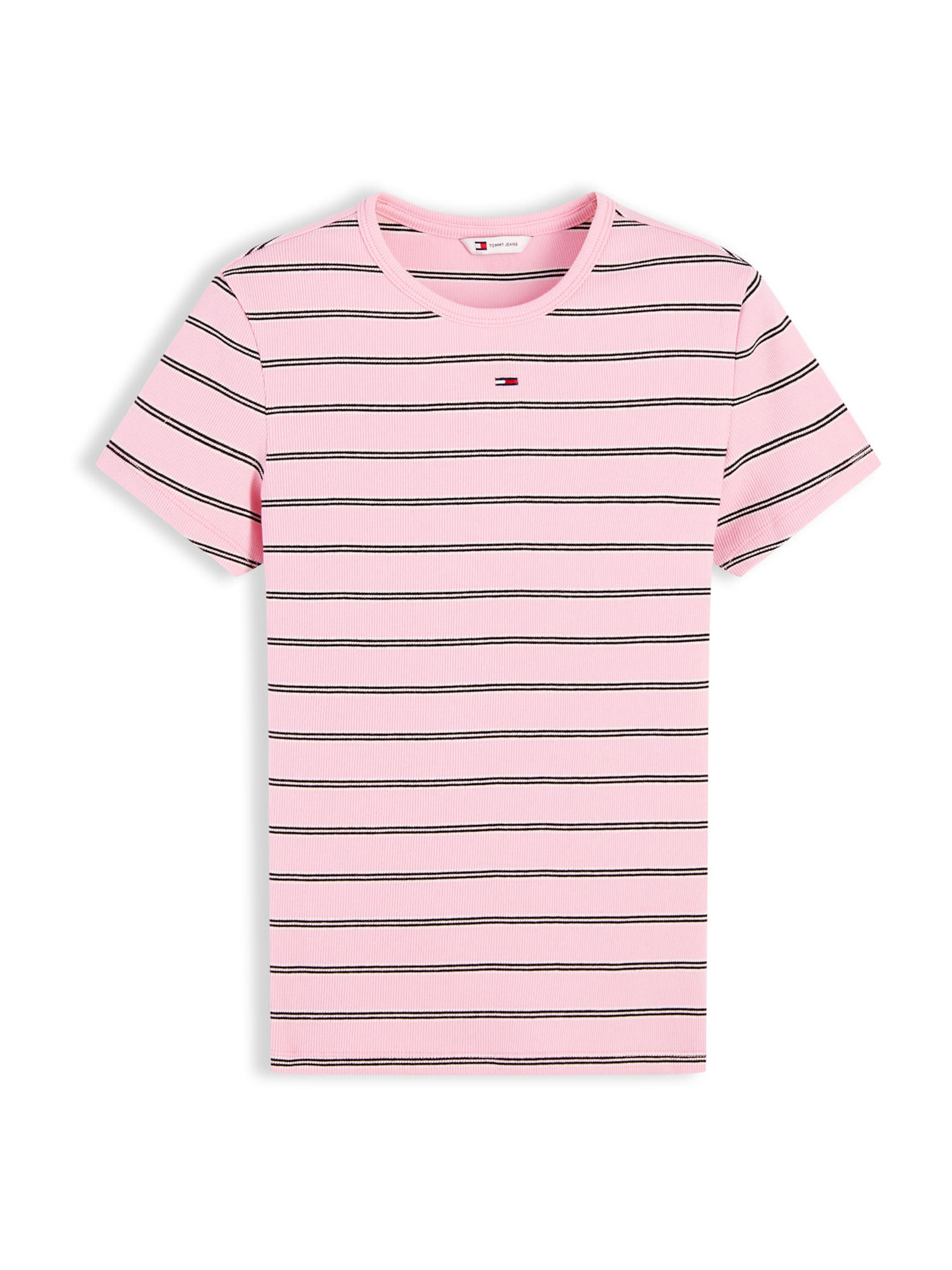 Tommy Jeans Póló 'ESSENTIAL' - rózsaszín: elől