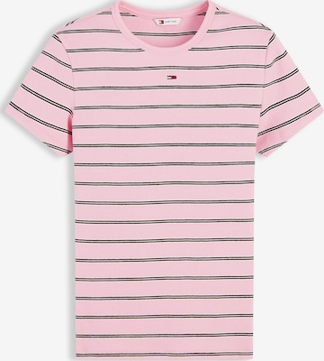 Tommy Jeans Póló 'ESSENTIAL' - rózsaszín: elől