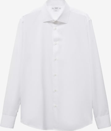 Coupe regular Chemise 'EMERITOL' MANGO MAN en blanc : devant