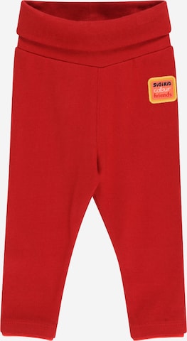 SIGIKID Leggings 'Happy' in Red: front