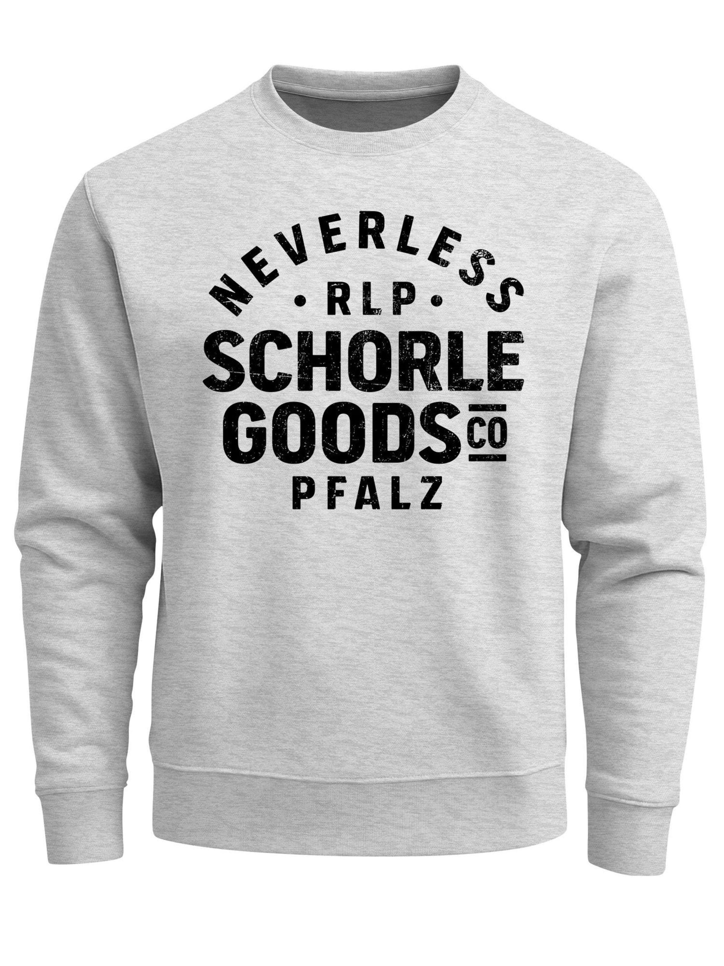 Neverless Sweatshirt 'Schorle' in Grey: front