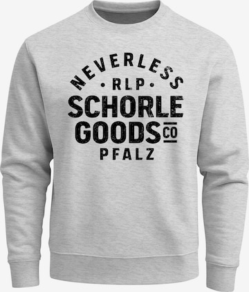 Neverless Sweatshirt 'Schorle' in Grau: Vorderseite