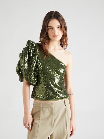 VILA ROUGE Bluza 'SERENA' | zelena barva: sprednja stran