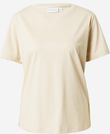 Calvin Klein - Camiseta en beige: frente