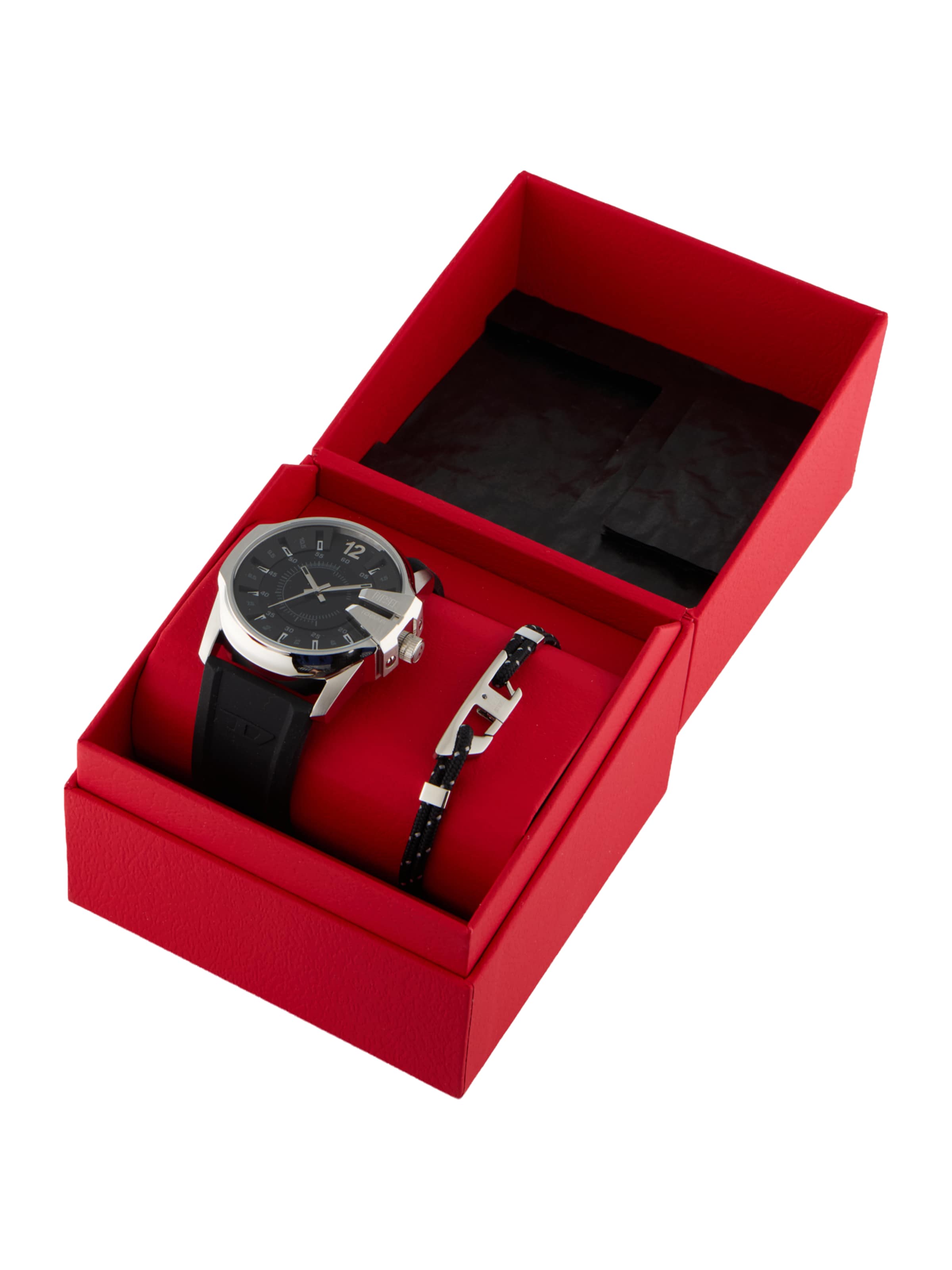 DIESEL Zegarek analogowy 'MASTER CHIEF' w kolorze srebrny