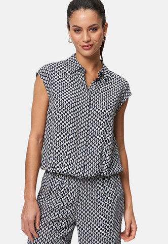 zero Blouse in Blue: front