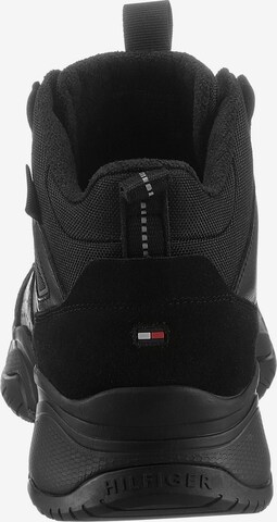 TOMMY HILFIGER High-Top Sneakers in Black