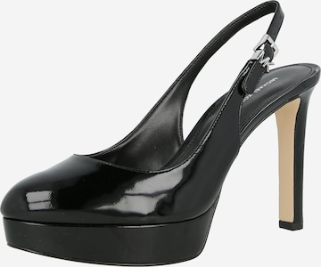 MICHAEL Michael KorsCipele s potpeticom i otvorenom petom 'TRACY' - crna boja: prednji dio