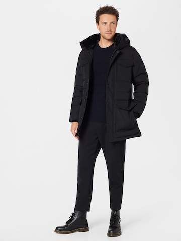 TOMMY HILFIGER Zimní parka – černá