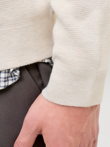 Pull-over 'JWHMILANO' JACK & JONES en beige