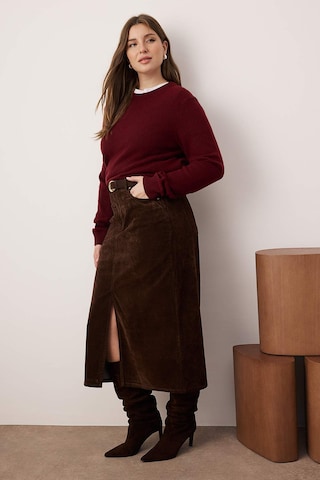 Trendyol Curve Skirt in Brown