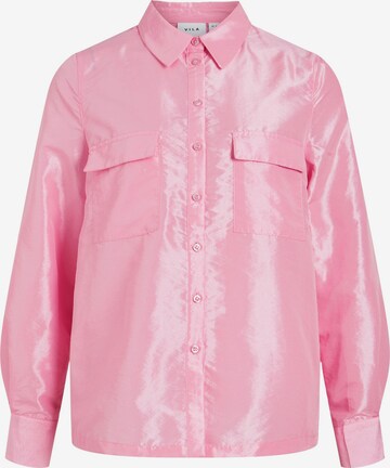 Camicia da donna 'Feda' di VILA in rosa: frontale