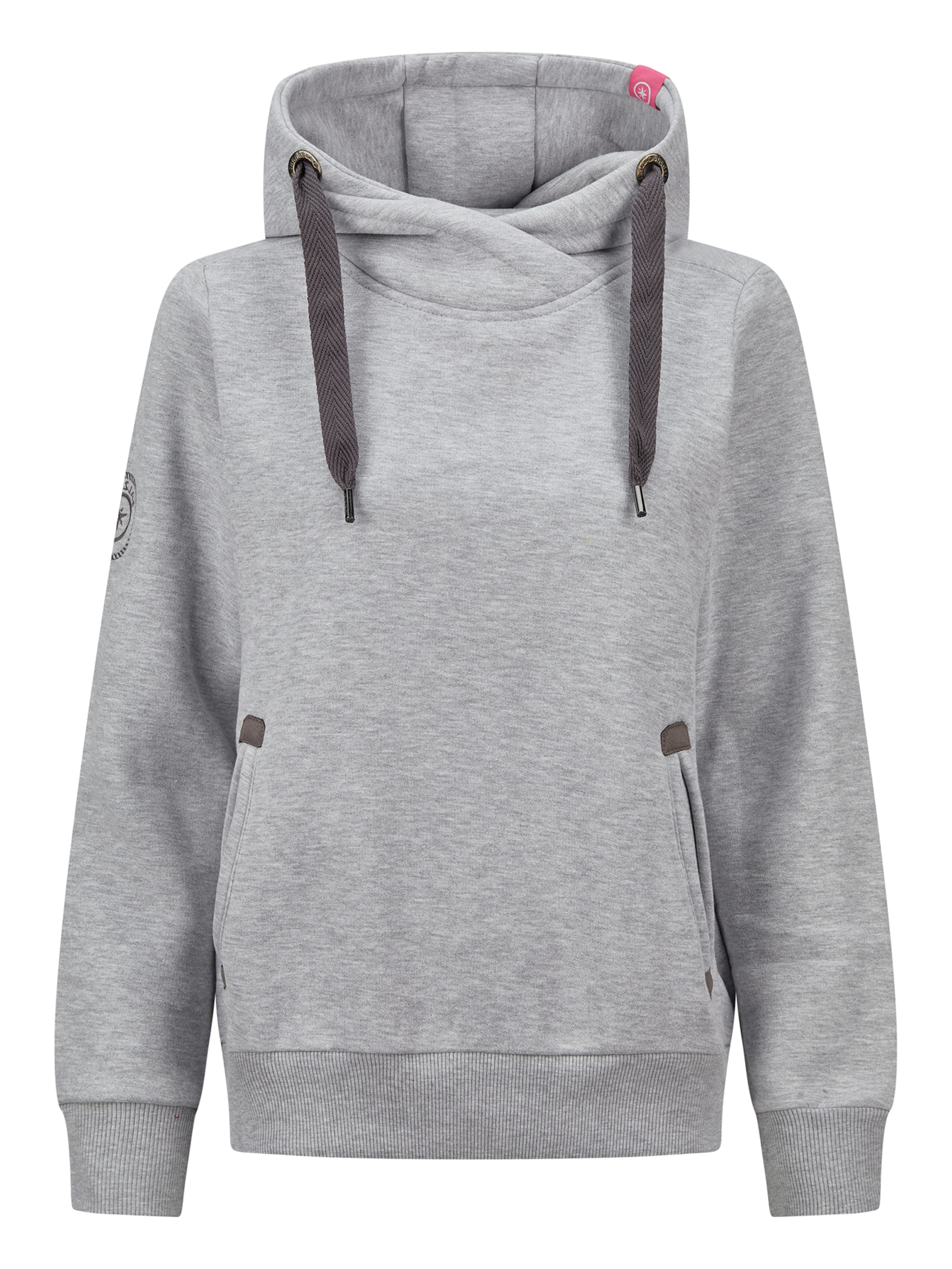 Sweat-shirt salzhaut en gris : devant