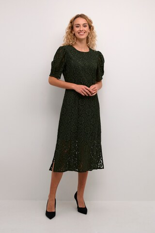 Cream Dress 'Bana' in Green
