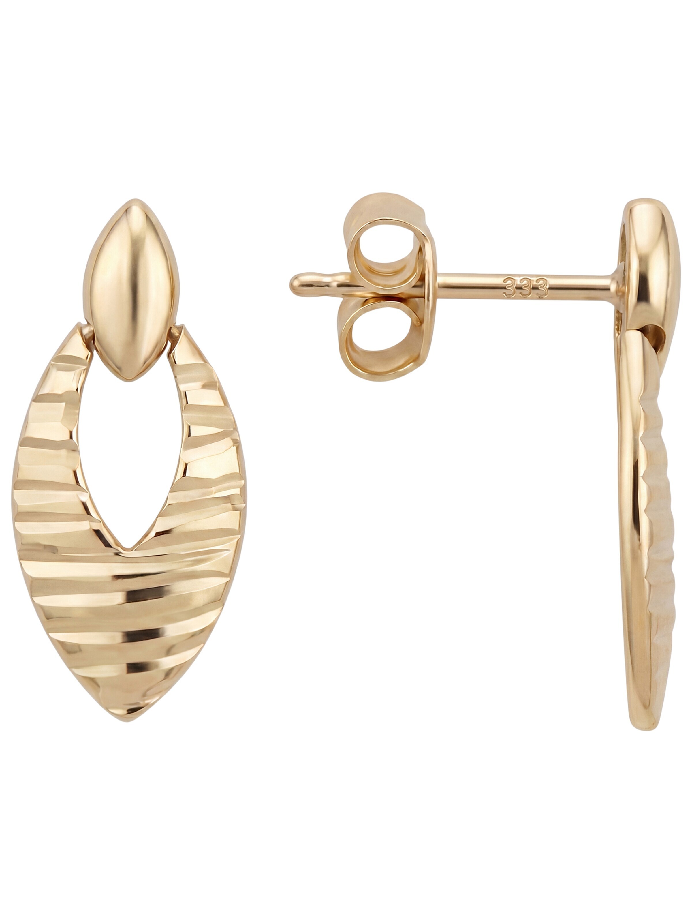 Jobo Earrings in Gold: front