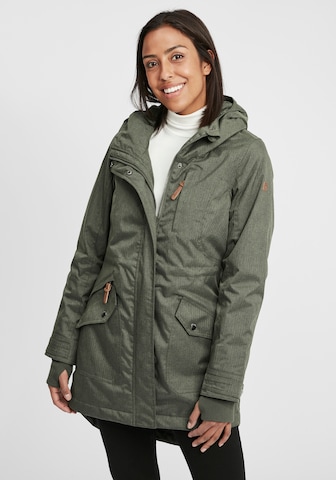 Oxmo Between-seasons parka 'Bella' in Green: front