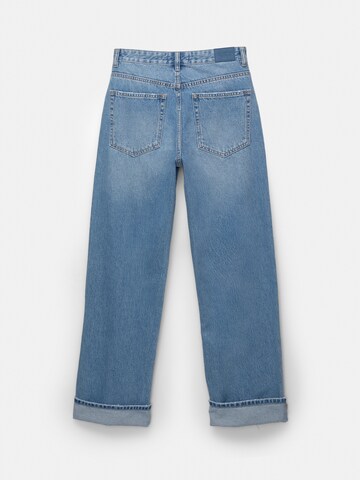 Pull&Bear Wide Leg Farkut värissä sininen